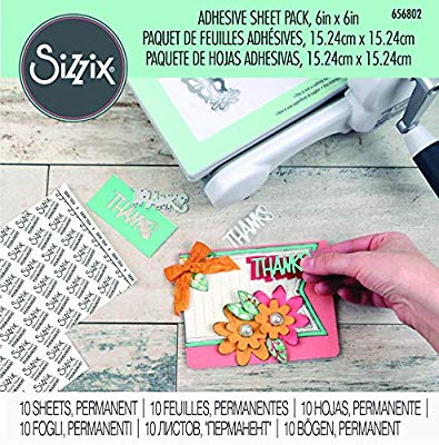 663042 Sizzix Foam Adhesive Sheets 4 x 6 Assorted 6/PK – Miniature